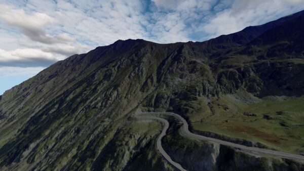 TRANSFAGARASAN DN7C 100km / laser-scanned (high-res)