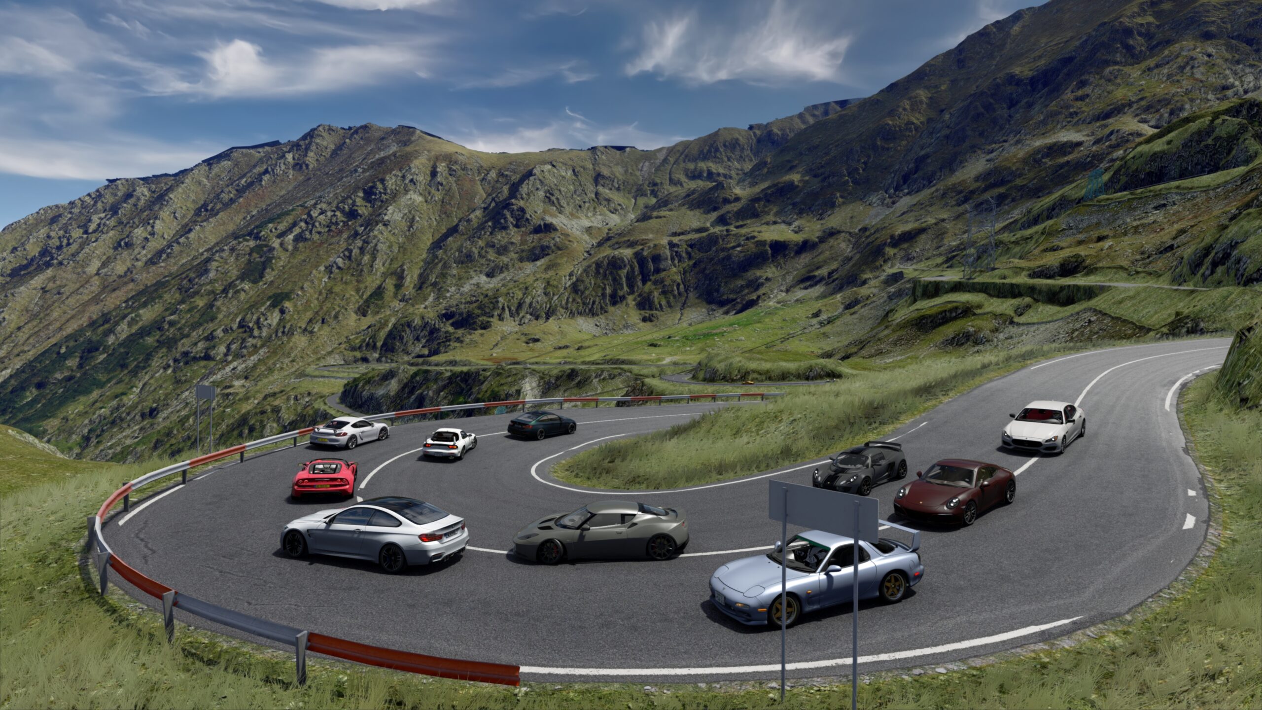 TRANSFAGARASAN DN7C 100km / laser-scanned (high-res)